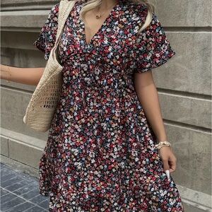 Floral V-Neck Dress